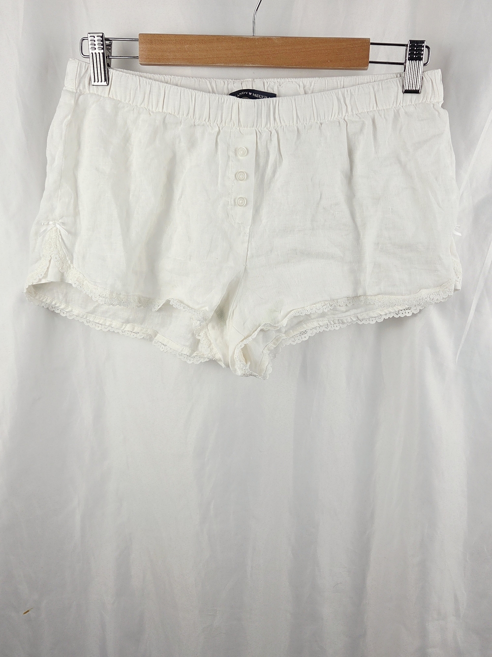 Brandy Melville Feminine Lace-Trim Butto Front Detail Women’s Shorts Size XS